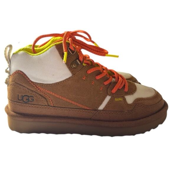UGG Highland Hi Heritage Brown Suede Sneakers Size 6 - Picture 1 of 12